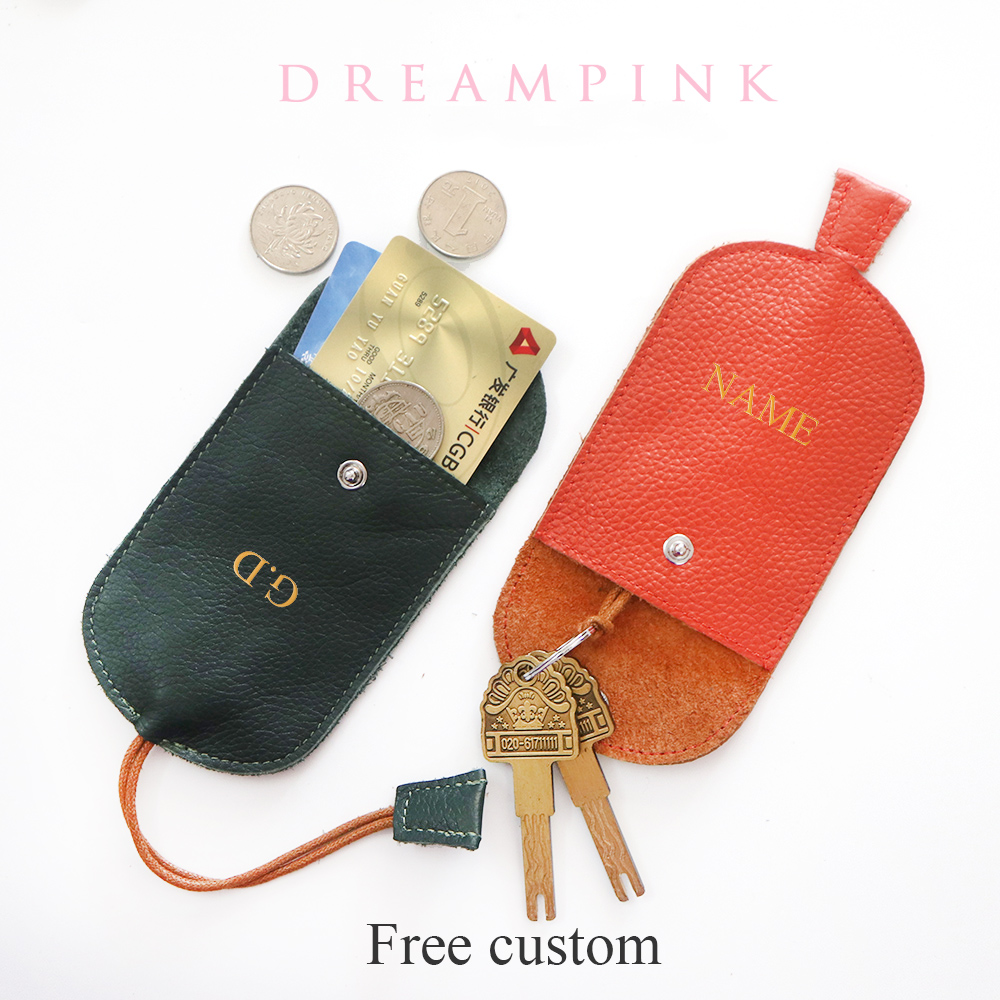 Monogram Keychain Leather - Gratis Monogram Koeienhuid Sleutel Portemonnee Custom
