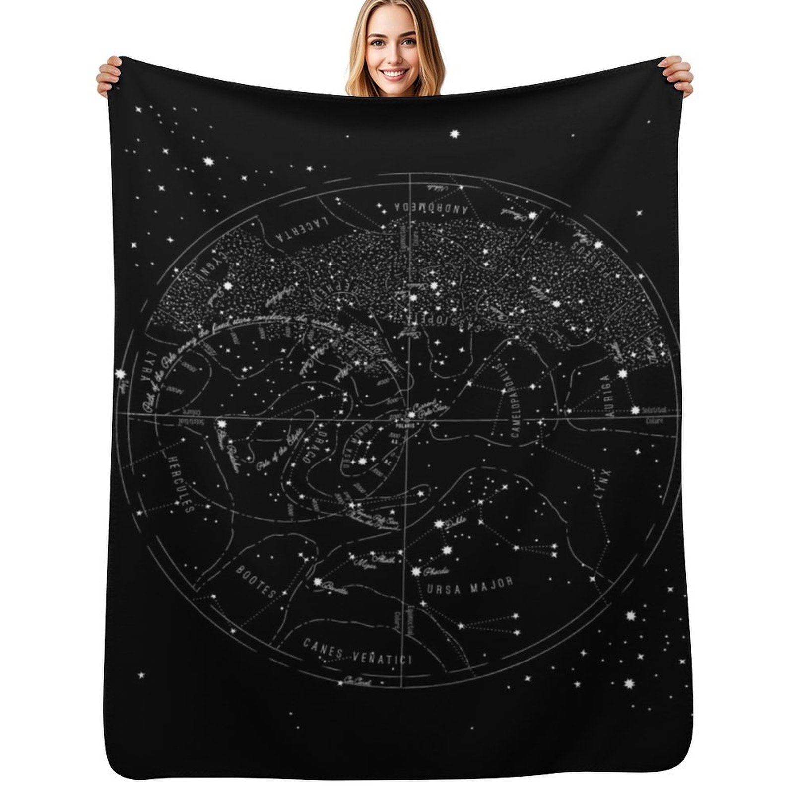 Custom Star Map - Star Vintage Gedetailleerde Sterrenkaart Dekbedovertrek uit