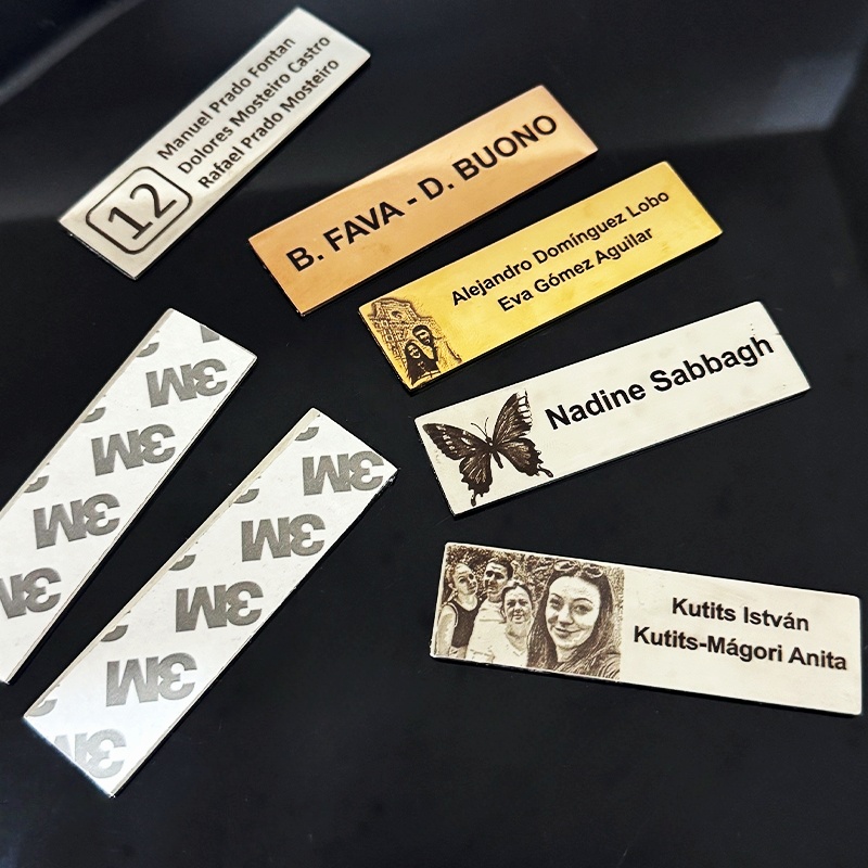 Personalized Name Box - 70x20mm Gepersonaliseerde metalen naamplaat met gegraveerd