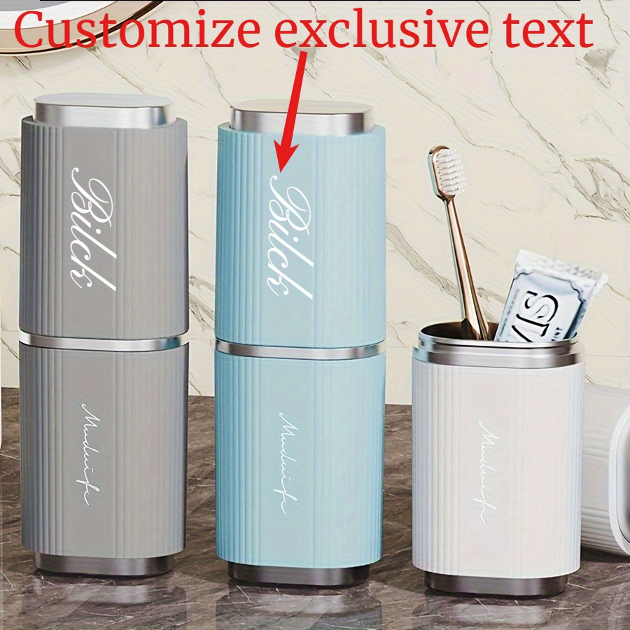 Personalized Name Box - Gepersonaliseerde naam draagbare tandenborstel opbergdoos voor