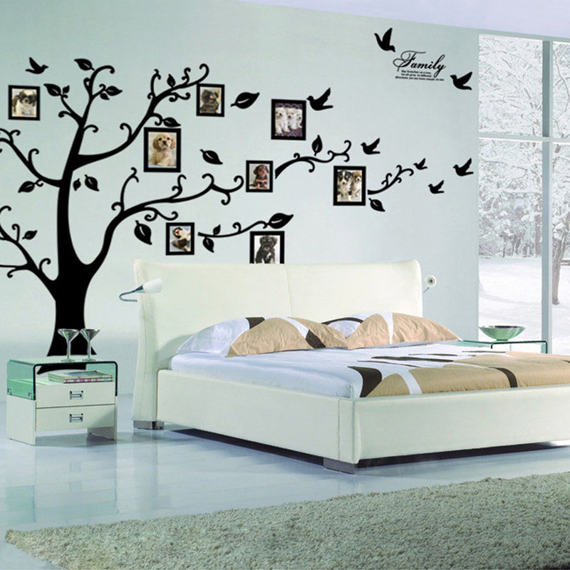 Family Tree Print - Grote foto boom PVC wanddecoratie familieboom