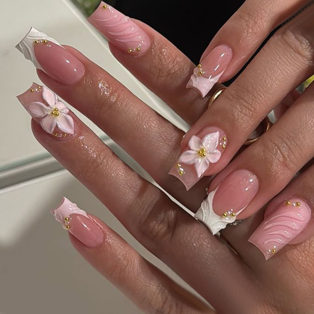 Pressed Flower Art - 24 stuks per doos. Rechthoekige 3D