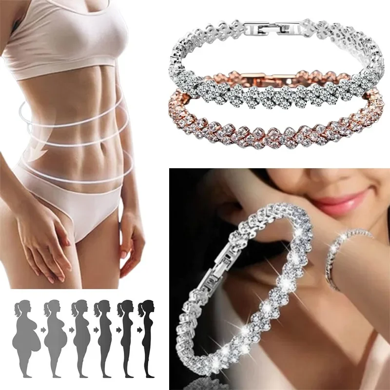 Coordinates Bracelet - Mode Dames Kristal Armband Goud en