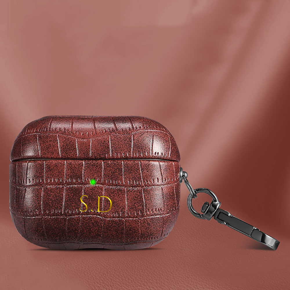 Voor Airpods 1 2 3 4 Pro 2 Lux - Monogram Keychain Leather recensie en prijs