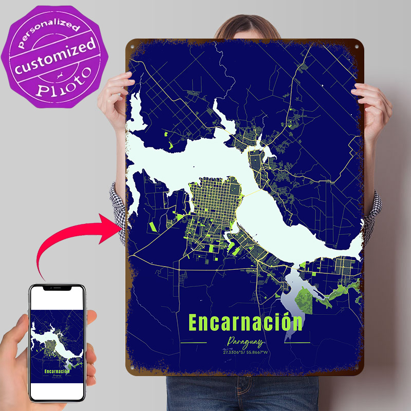 Encarnación Decoratie Woondeco - Custom Map Poster recensie en prijs