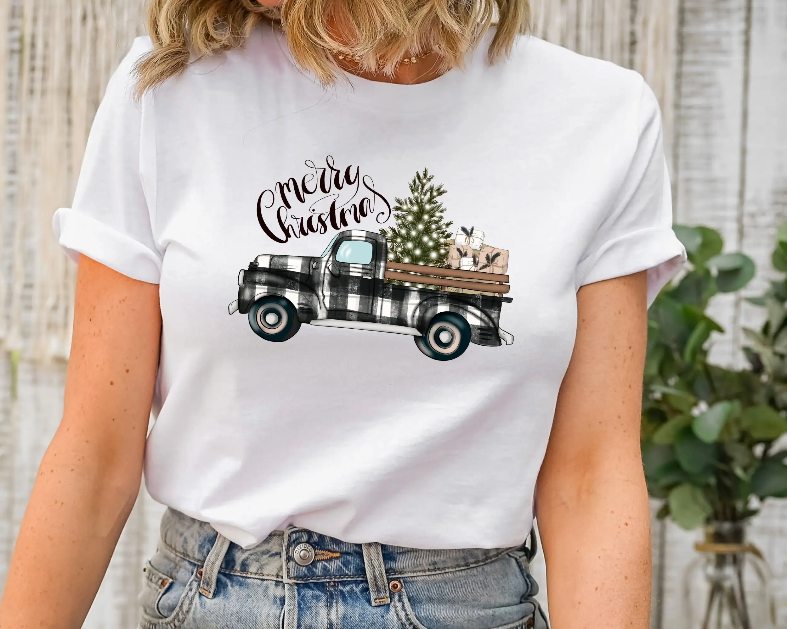 Farm Fresh Kerstbomen Truck T- - Family Tree Print recensie en prijs