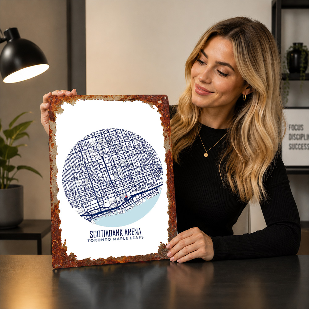 Scotiabank Arena Kaart Metalen - Custom Map Poster recensie en prijs
