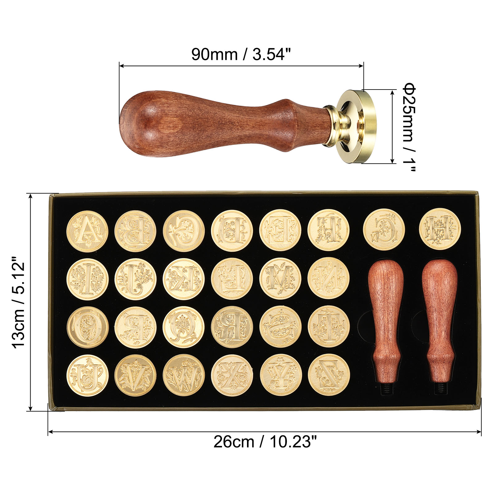 Alfabetische waszegelstempelse - Wax Seal Letter Kit recensie en prijs