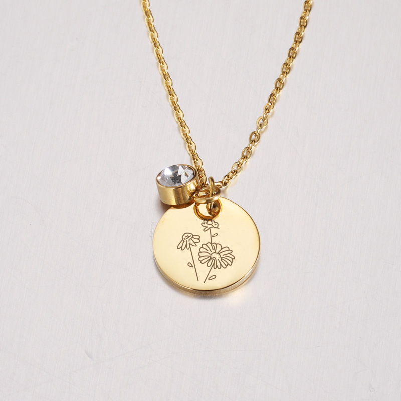 Crystal Geboortesteen Ketting  - Birth Flower Necklace recensie en prijs
