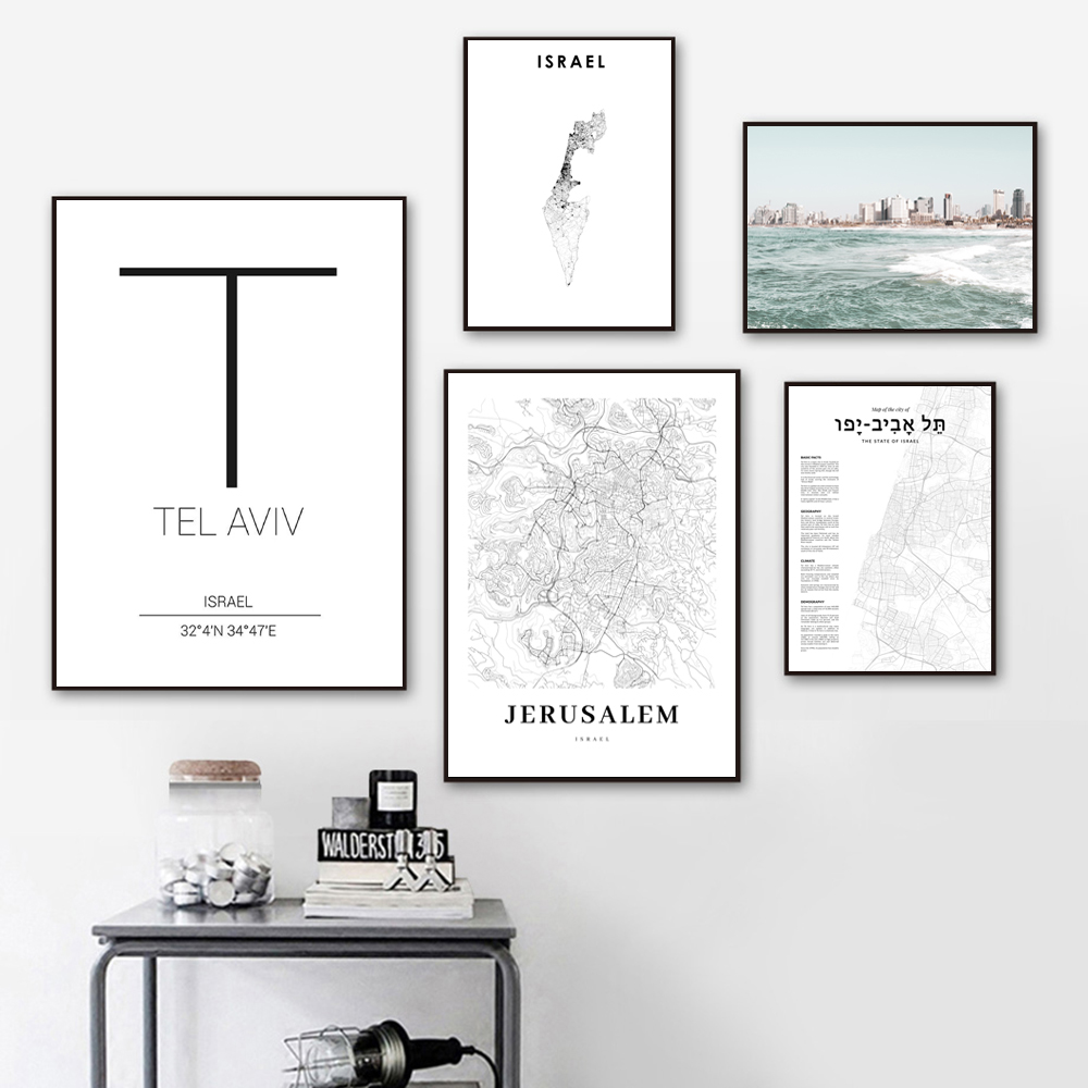 Tel Aviv Map Print Israel City - Custom Star Map recensie en prijs