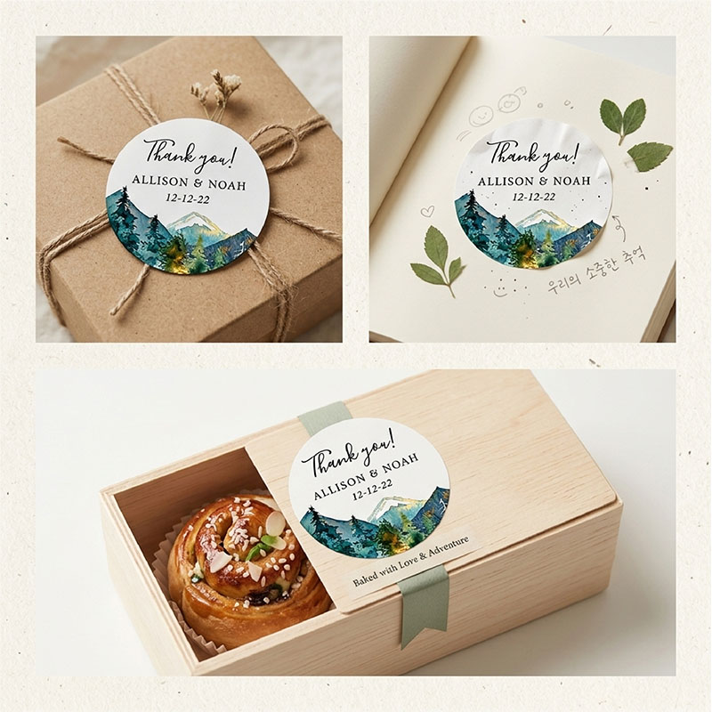 Aangepaste berglogo ronde stic - Personalized Name Box recensie en prijs