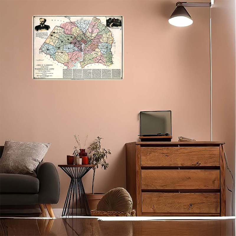 Kaart van Washington City Gedr - Custom Map Poster recensie en prijs