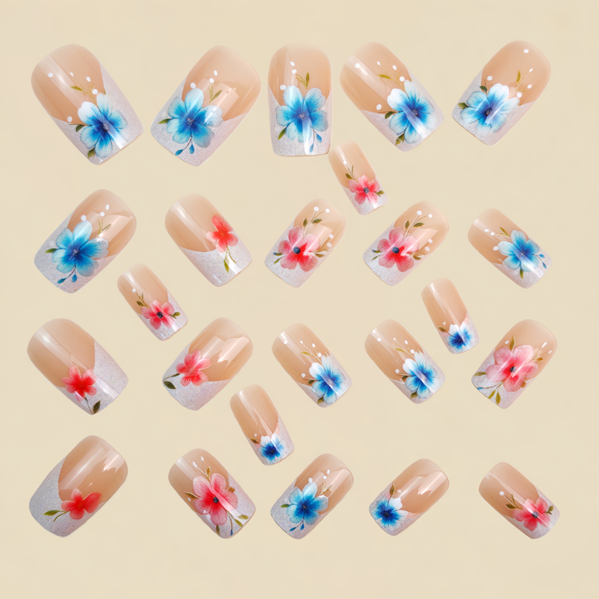 Korte medium nepnagels voor vr - Pressed Flower Art recensie en prijs