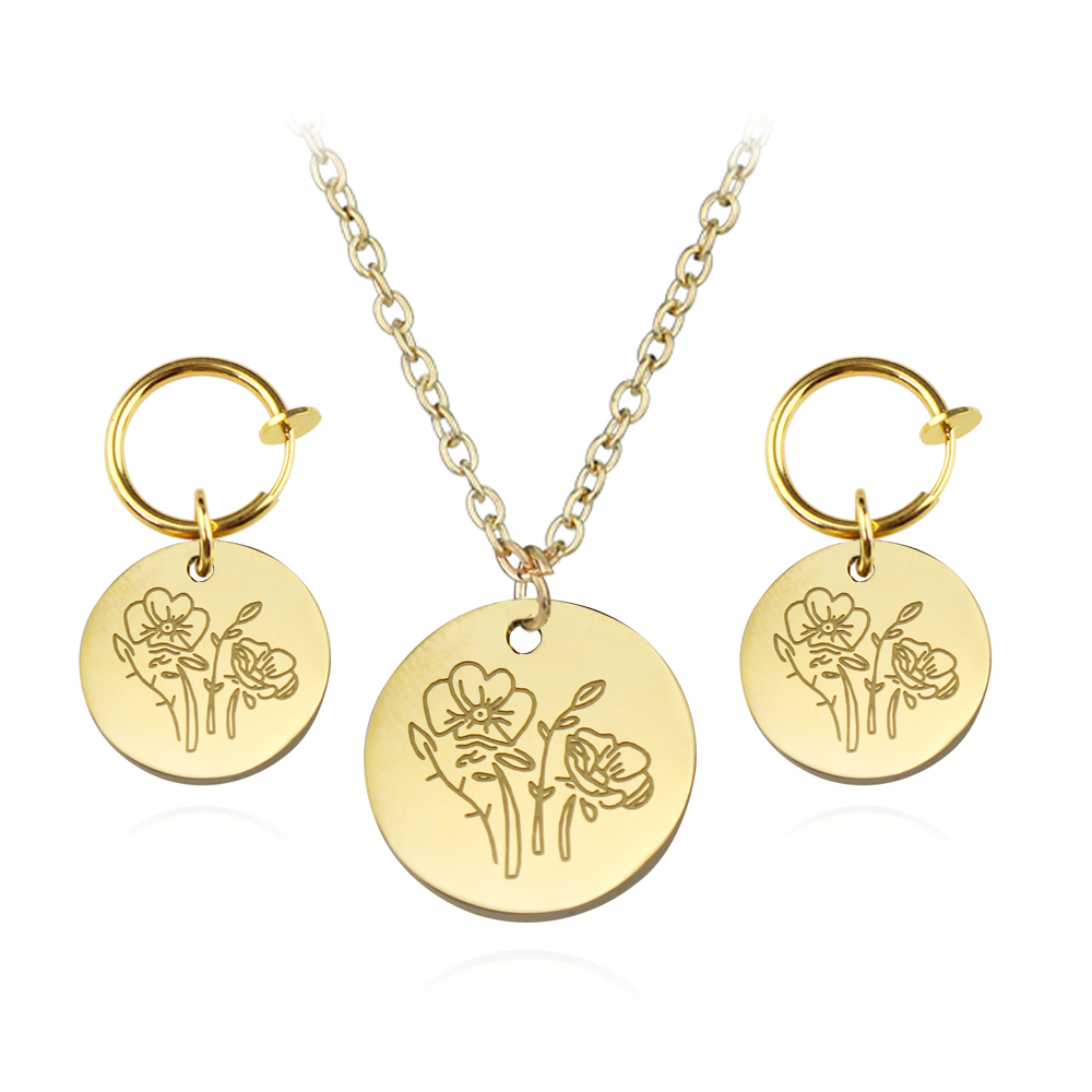 Roestvrijstalen geboortemaandb - Birth Flower Necklace recensie en prijs