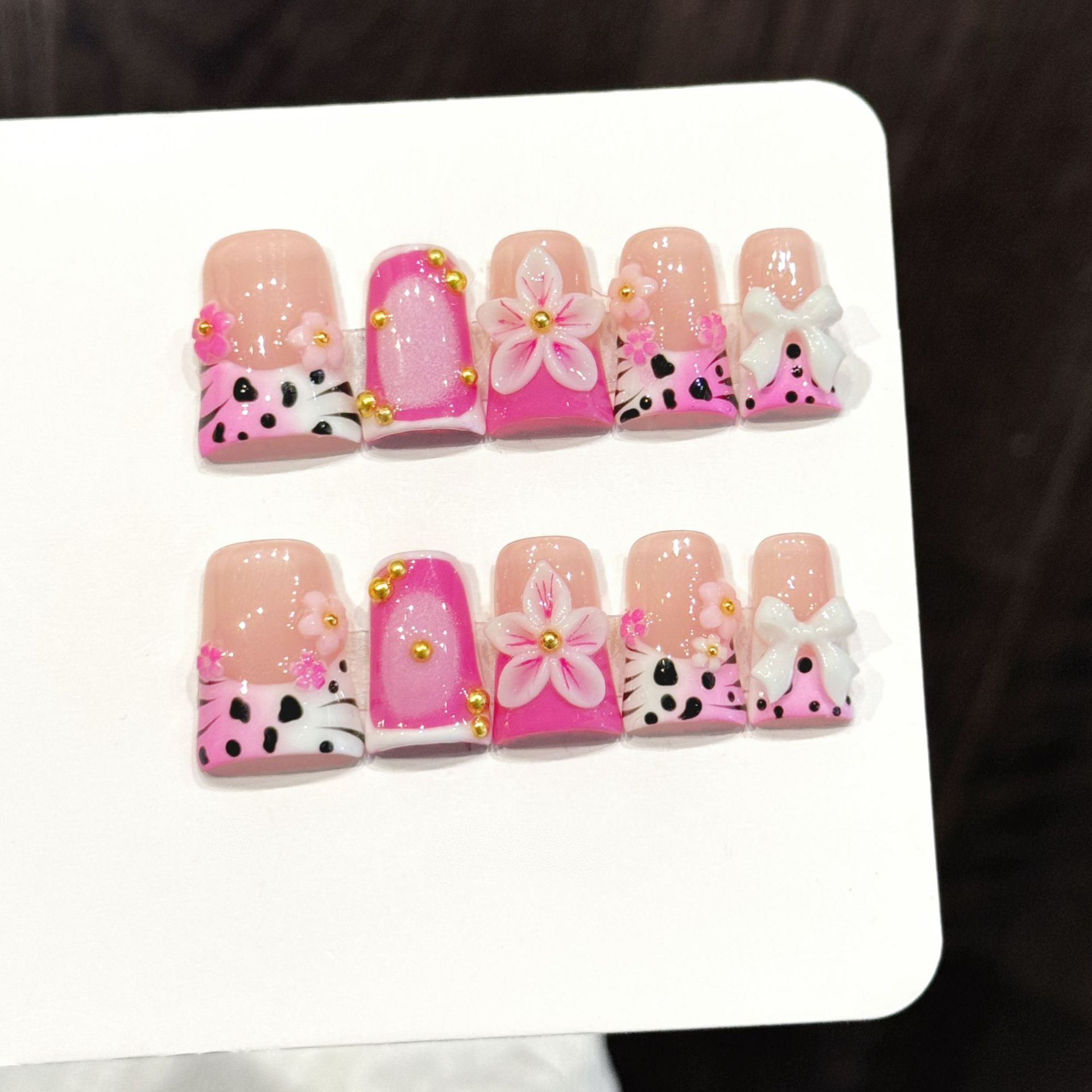10st Oceaan Stijl Nepnagels Du - Pressed Flower Art recensie en prijs