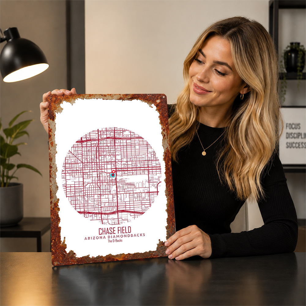 Chase Field Stadion Kaart Meta - Custom Map Poster recensie en prijs
