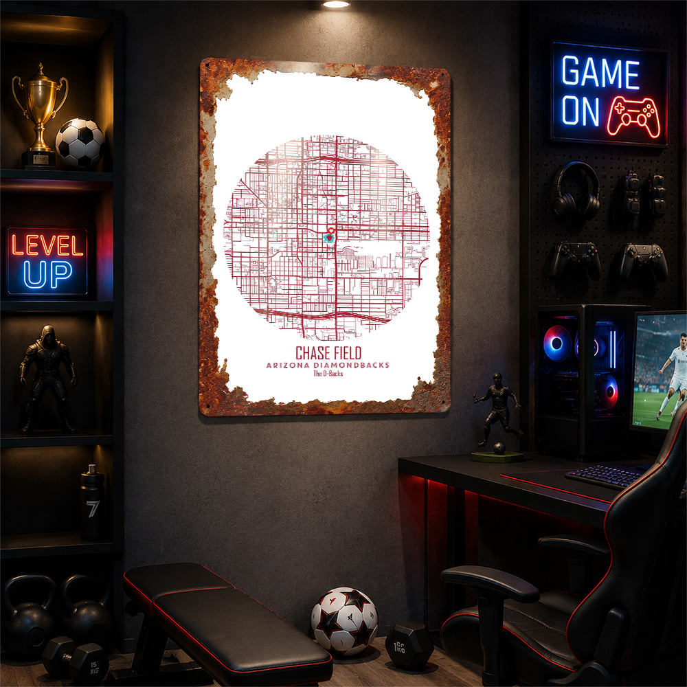 Chase Field Stadion Kaart Meta - Custom Map Poster recensie en prijs