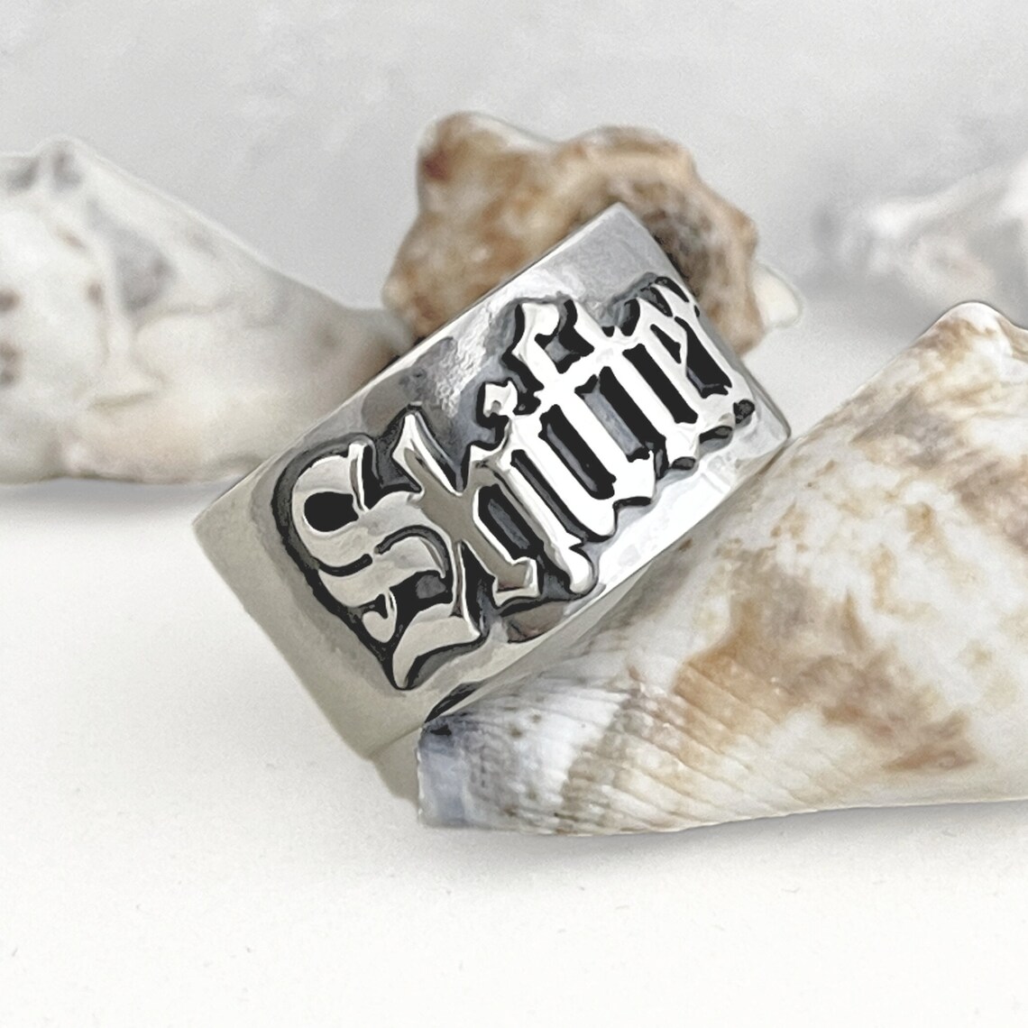 12MM Heren Gothic Ringen Geper - Initial Ring Custom recensie en prijs
