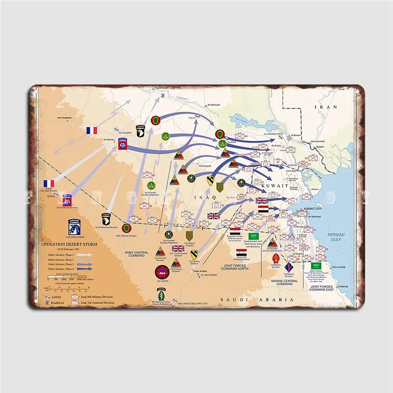 Operatie Desert Storms Ground  - Custom Map Poster recensie en prijs